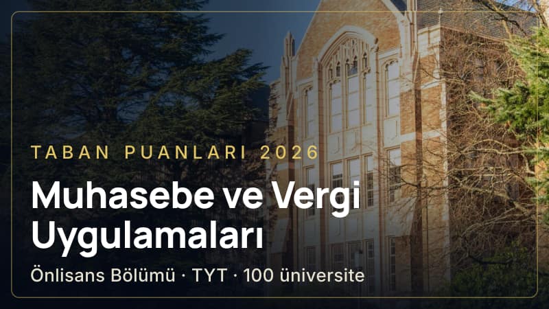 Muhasebe ve Vergi Uygulamaları taban puanları