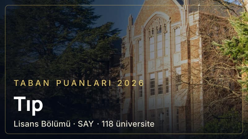 Tıp taban puanları
